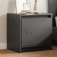 Bedside Cabinet Grey 40x30.5x40 cm Solid Pinewood
