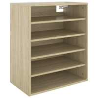 Shoe Cabinet Sonoma Oak 60x35x70 cm Engineered Wood