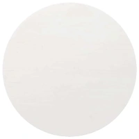 Table Top White Ø80x2.5 cm Solid Wood Pine