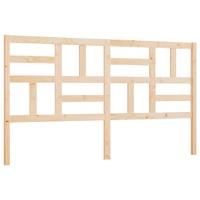 Bed Headboard 186x4x104 cm Solid Wood Pine