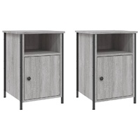 Bedside Cabinets 2 pcs Grey Sonoma 40x42x60 cm Engineered Wood