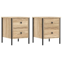 Bedside Cabinets 2 pcs Sonoma Oak 40x42x50 cm Engineered Wood