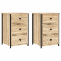 Bedside Cabinets 2 pcs Sonoma Oak 40x36x60 cm Engineered Wood