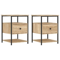 Bedside Cabinets 2 pcs Sonoma Oak 40x42x56 cm Engineered Wood