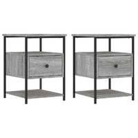 Bedside Cabinets 2 pcs Grey Sonoma 40x42x56 cm Engineered Wood