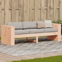 Garden Sofa 3-Seater 189x60x62 cm Solid Wood Douglas