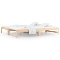Pull-out Day Bed 2x(92x187) cm Solid Wood Pine