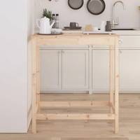 Bar Table 100x50x110 cm Solid Wood Pine