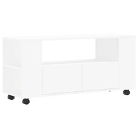 TV Cabinet White 102x34.5x43 cm Engineered Wood