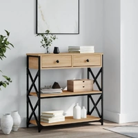 Console Table Sonoma Oak 75x28x75 cm Engineered Wood