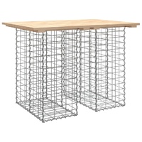 Garden Bench Gabion Design 100x70x72 cm Solid Wood Pine