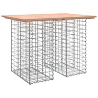 Garden Bench Gabion Design 100x70x72 cm Solid Wood Douglas