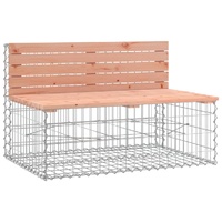 Garden Bench Gabion Design 103x70x65 cm Solid Wood Douglas