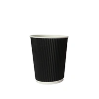 1000 pcs 8oz disposable takeaway coffee black