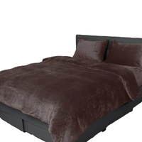 bed quilt cover bedding set flannel mint double