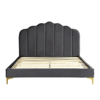  bed frame queen size mattress grey