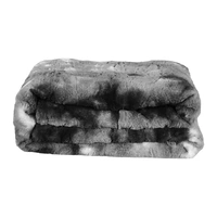 dreamz luxury tie-dyed blanket grey 152cm x 203 cm