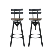  1x bar stool industrial adjustable