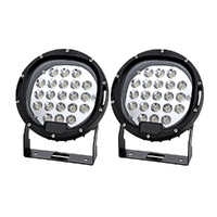 Pair LED Driving Lights 7 Inch Flood Spot Lights Car Truck SUV 12V 24V