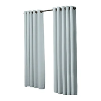 2x blockout curtains panels 3 layers green