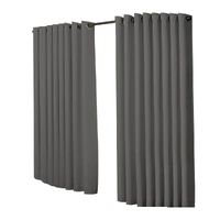 2x blockout curtains panels 3 layers charcoal cd1003-300x230-gy