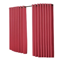 2x blockout curtains panels 3 layers burgundy cd1003-300x230-gy