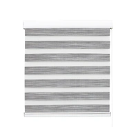  blackout zebra roller blind curtains 180x210 grey