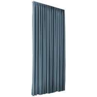  2xblockout curtains chenille 180x250 blue cd1016-180x250-dg
