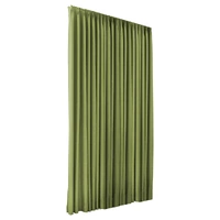  2xblockout curtains chenille 240x250 green