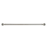  steel curtain rod quiet rail satin nickel