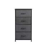  Storage Cabinet Tower Chest Dark Grey