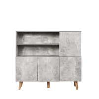  Buffet Sideboard Storage Cabinet Grey
