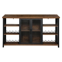  bar cabinet buffet sideboard walnut