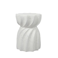  side table end terrazzo hourglass