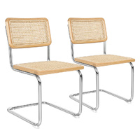 2x Rattan Chair Dining Chairs