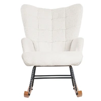 levede fleece rocking chair