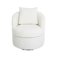 levede fleece swivel chair