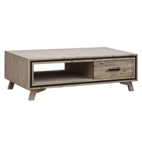 Seashore Coffee Table Silver Brush
