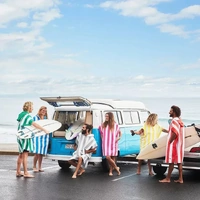 Dock & Bay Adult Poncho Hooded Towel | Cabana Collection | Malibu Pink S