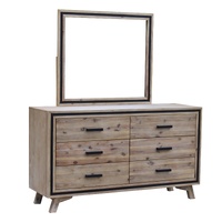 Seashore Dresser Silver Brush With Mirror