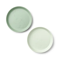  Kiddish Raffi Plate 2 Pack-Green