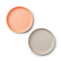  Kiddish Raffi Plate 2 Pack-Sand & Coral