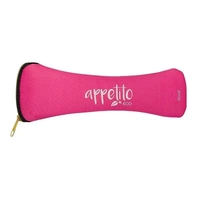  � Stainless Steel Traveller�s Cutlery Set in Zippered Pouch Fuschia