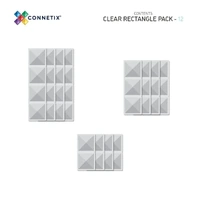  Clear Rectangle Pack 12 pc