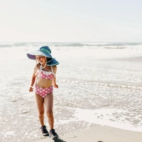 Sunday Afternoon Kids Play Hat UPF50+ | Blue Electric Stripe Large (5-12yrs)