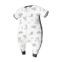  Bamboo Short Sleeve Sleep Sack with Feet - 0.6 Tog
