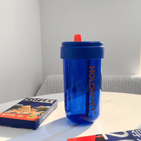  Heat-Resistant Reusable Coffee Cup Blue 300ml