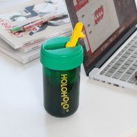  Heat-Resistant Reusable Coffee Cup Green 450ml