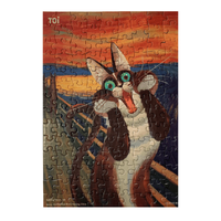  Cat in Art Puzzle - The Scream