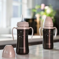  Dark Stainless Straw Cup 300ml Red